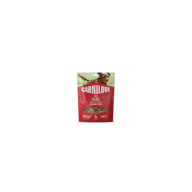 CARNILOVE Dog snack Quail with Oregano 200 g kārumi suņiem ar oregano un paipalu