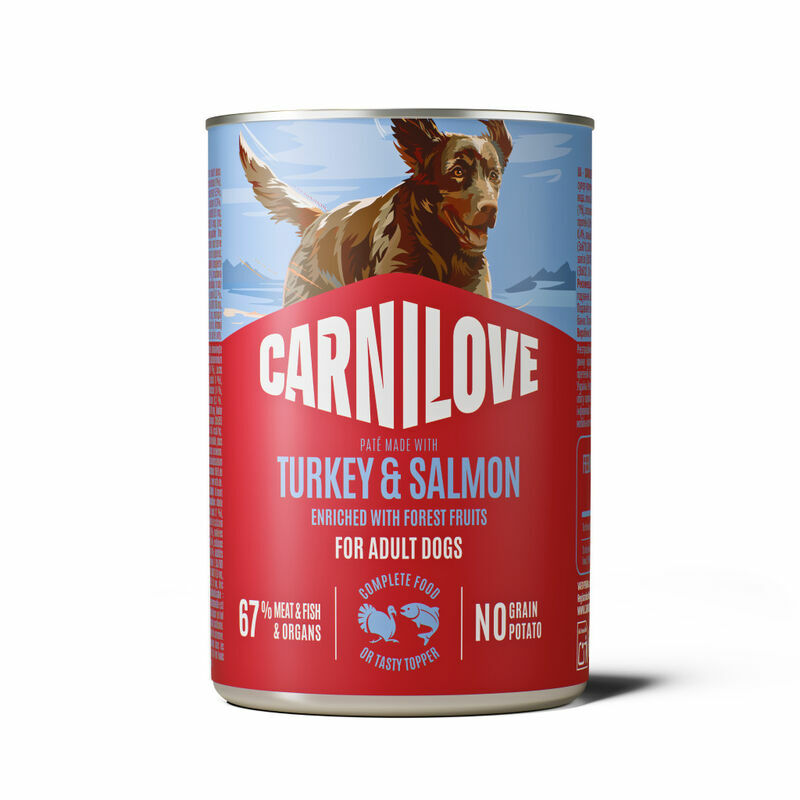 Carnilove Wild Meat Salmon & Turkey 400 g konservi suņiem