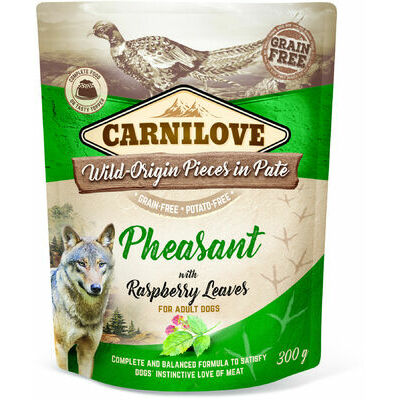 Carnilove Pate Pheasant with Raspberry Leaves 300 g konservi suņiem