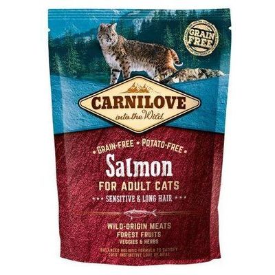 CARNILOVE Salmon Adult Cat Sensitive & Long Hair 0,4 kg