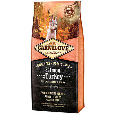 CARNILOVE Salmon & Turkey Large Breed Puppy 12 kg