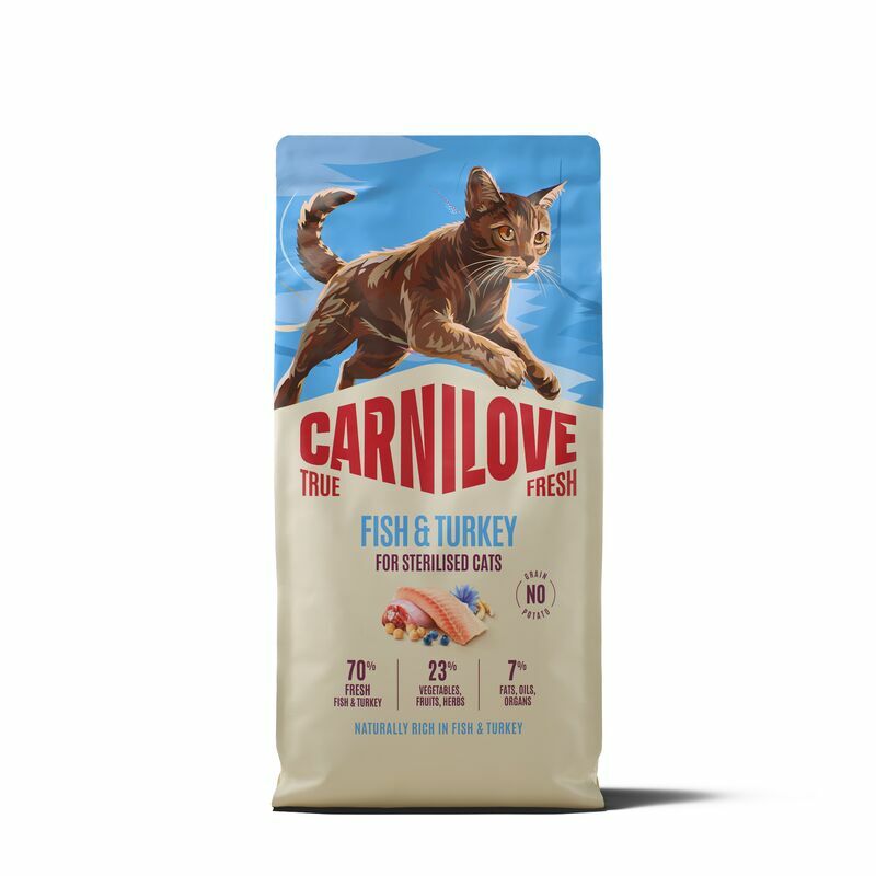 Carnilove Cat True Fresh Sterilised Fish & Turkey Dry Cat Food, 6 kg