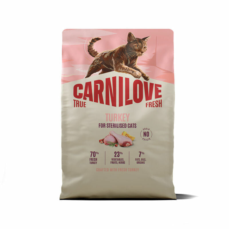 Carnilove Cat True Fresh Sterilised Turkey Sausā barība kaķiem ar tītaru, 2 kg