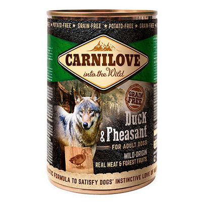 Carnilove Wild Meat Duck & Pheasant 400 g konservi suņiem