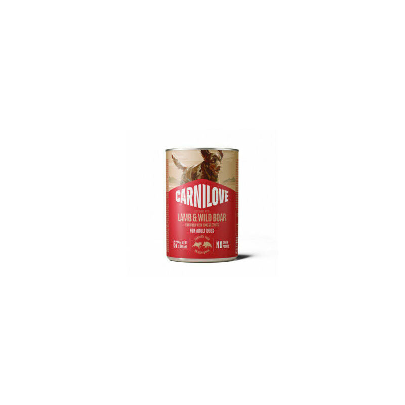 Carnilove Wild Meat Lamb & Wild Boar 400 g konservi suņiem