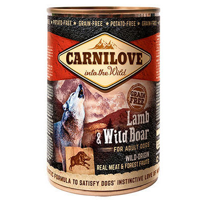 Carnilove Wild Meat Lamb & Wild Boar 400 g konservi suņiem