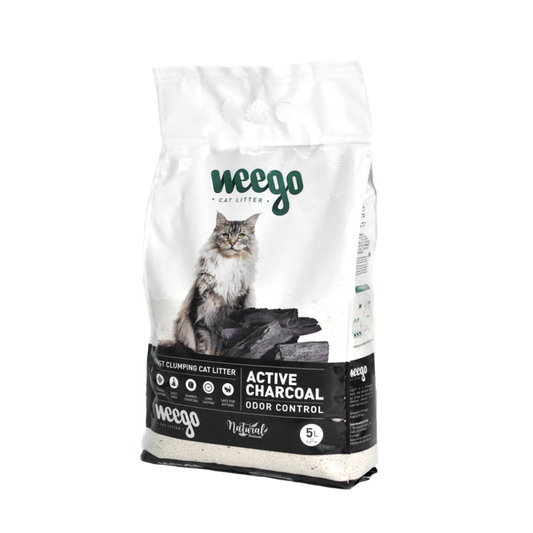 WEEGO® Cat Litter For Scent Control Active Charcoal, 15l