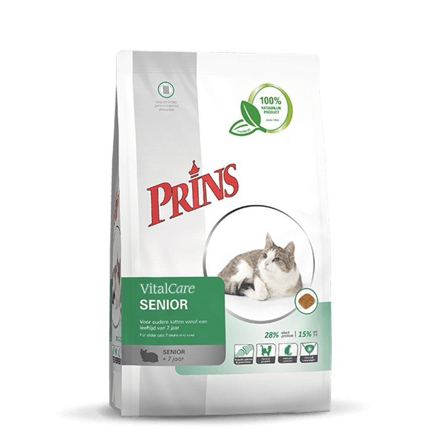 Prins VitalCare SENIOR Dry Cat Food With Poultry, 4kg