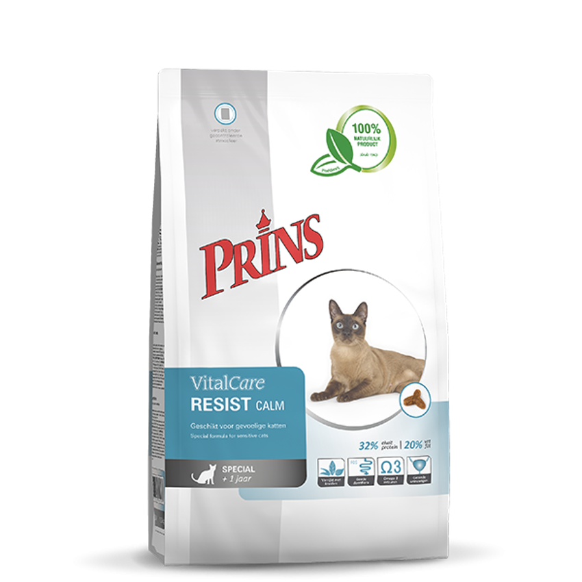 Prins VitalCare RESIST CALM Dry Cat Food With Poutry, 10kg