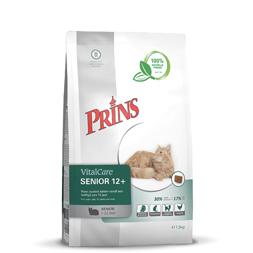 Prins VitalCare SENIOR 12+ Cat Dry Food With Poultry, 4kg