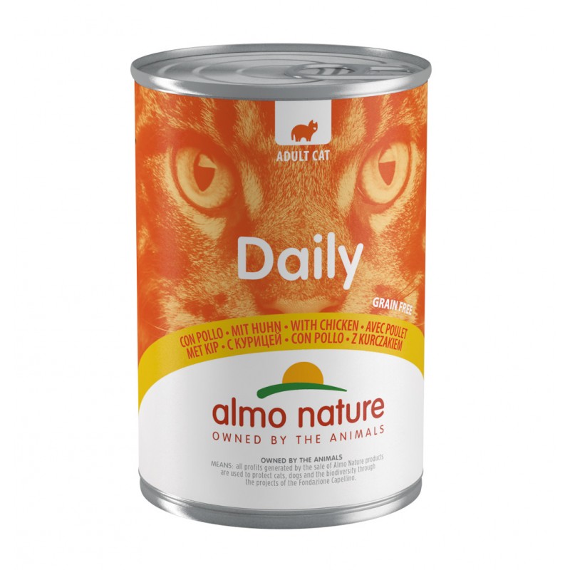 Almo Nature Paté DIARIO Para Gato Adulto Con Pollo, 400g
