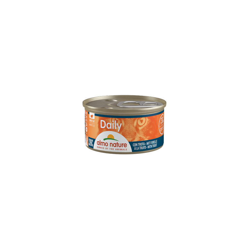 Almo Nature DAILY Pâté pour chat à la truite, 85 g