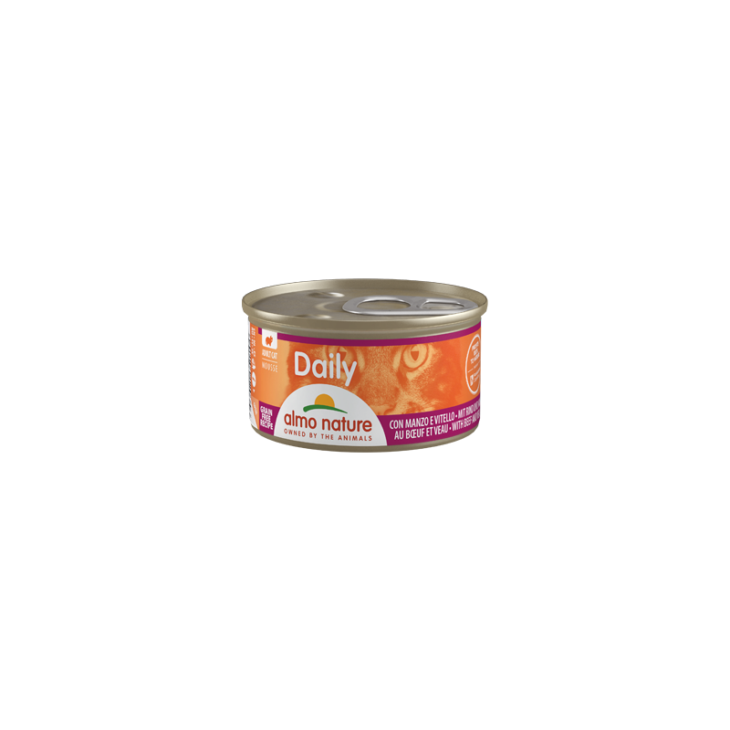 Almo Nature DAILY Pate For Cat with Beef and Veal, 85g