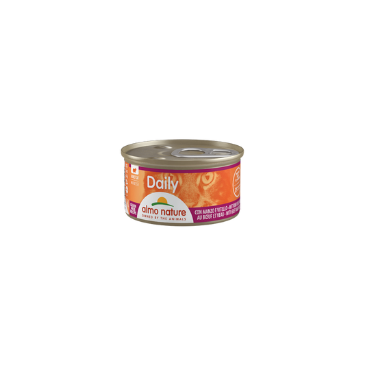 Almo Nature DAILY Pate For Cat with Beef and Veal, 85g