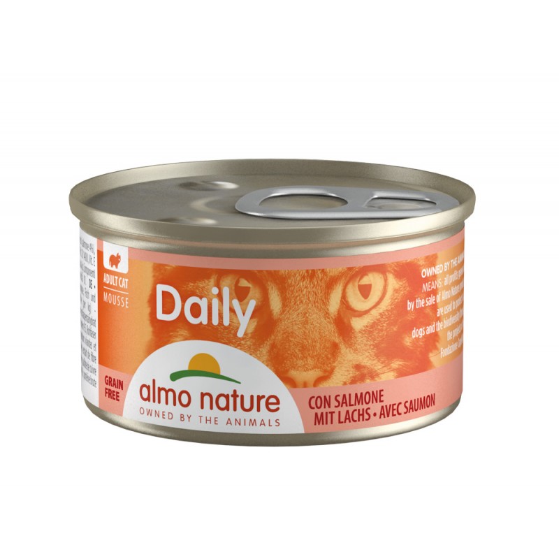Almo Nature DAILY Pâté pour chat au saumon, 85 g