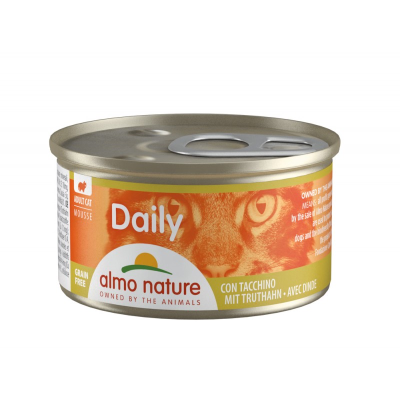 Almo Nature DAILY Pâté pour chat à la dinde, 85g