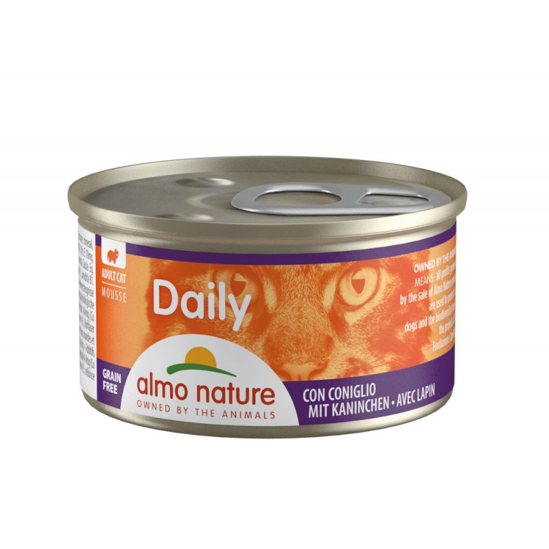Almo Nature DAILY Pate For Cat with Rabbit, 85g x 12