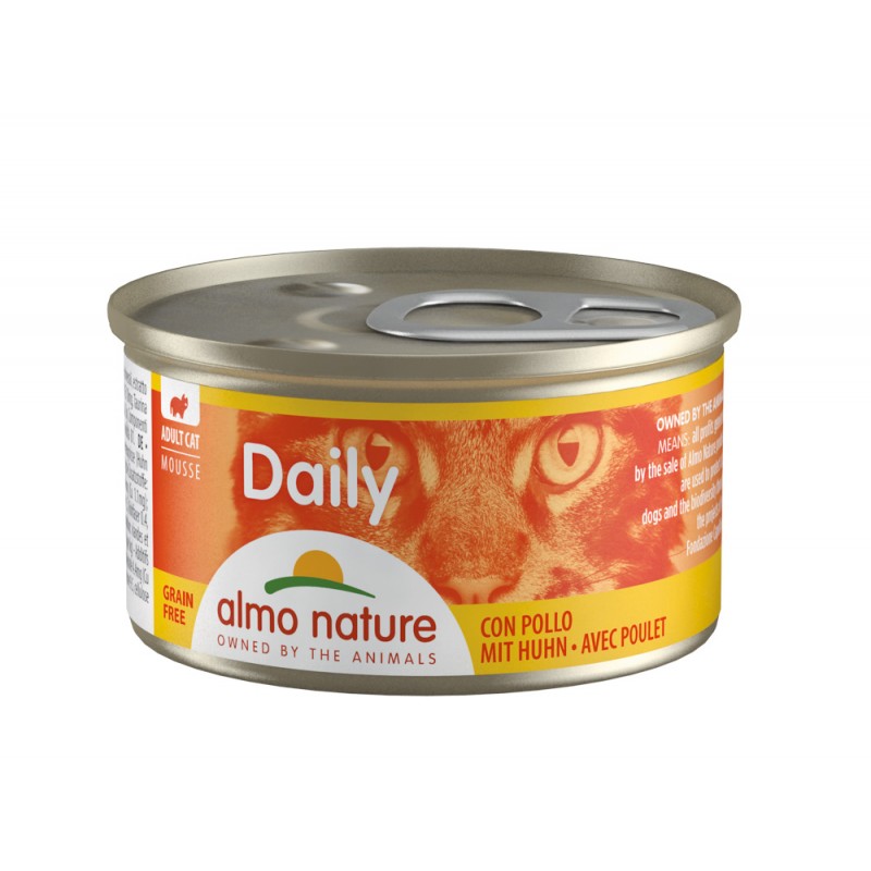 Almo Nature DAILY Pâté pour chat au poulet, 85g