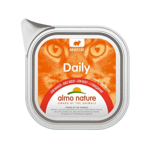 Almo Nature DAILY Pate For Adult Cat With Beef, 100g