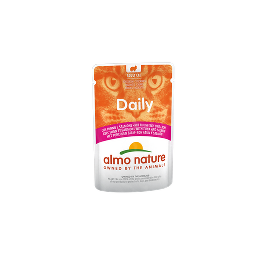 Almo Nature DAILY Wet Cat Food With Tuna And Salmon, 70g