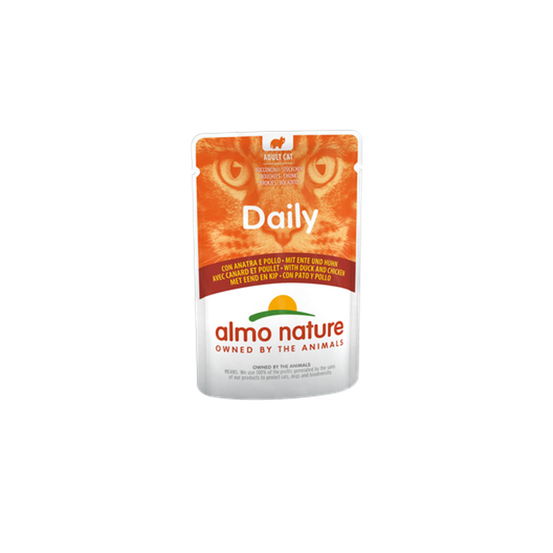 Almo Nature DAILY Wet Cat Food With Chicken And Duck, 70g