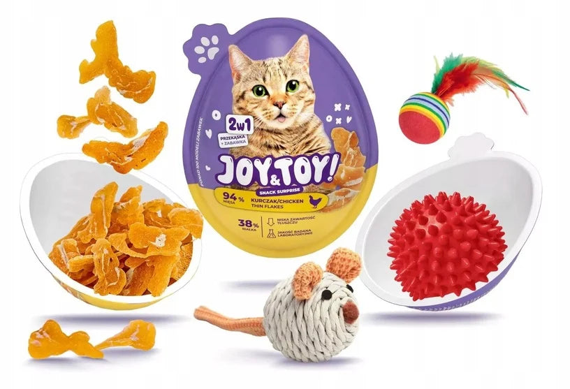 JOY&TOY! Cat Suprise Egg With Chicken, 1pcs