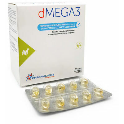 Pharmacross dMEGA3 For Dogs and Cats N80