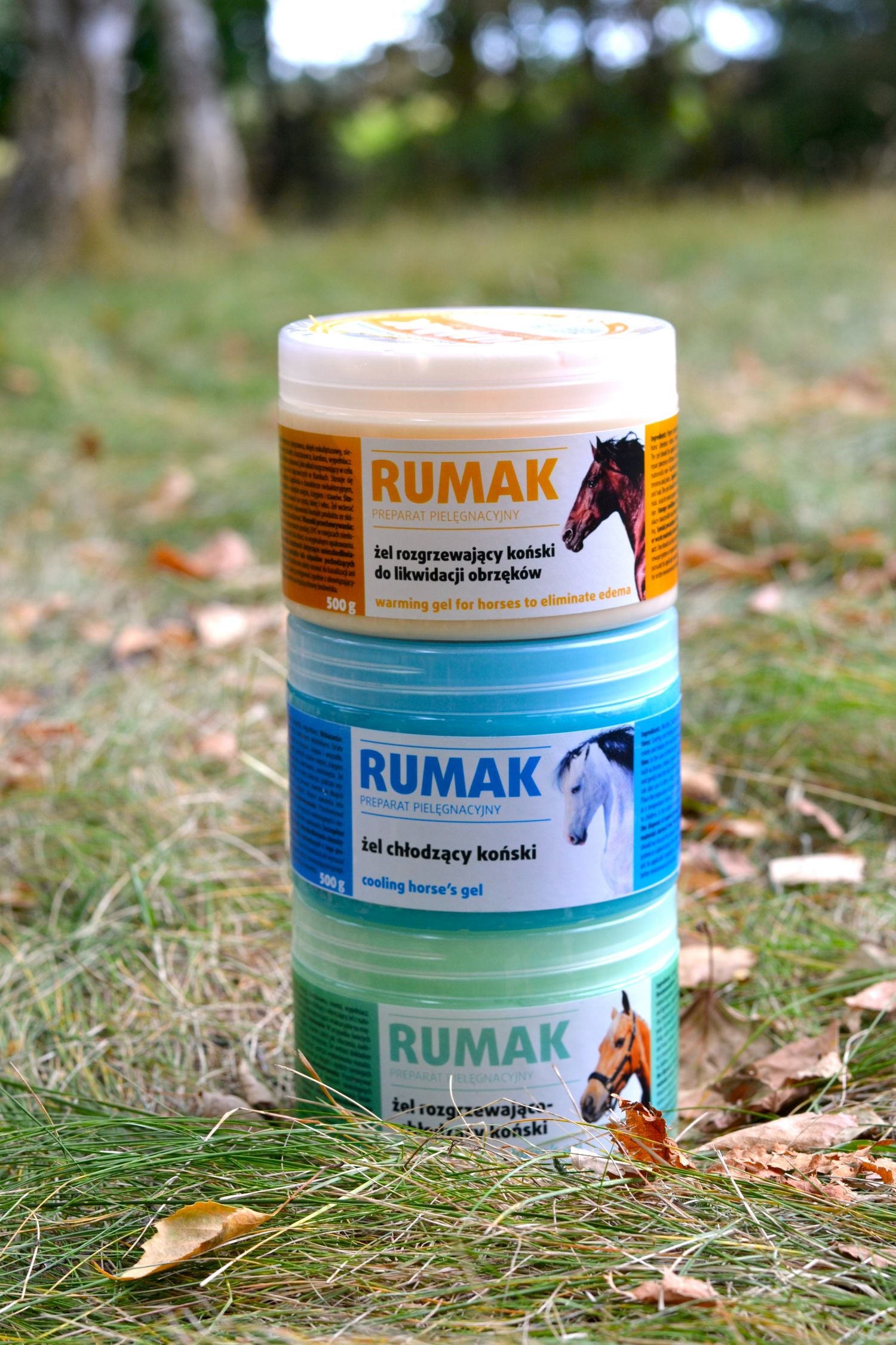 RUMAK Gel chauffant pour chevaux pour éliminer les œdèmes 250g