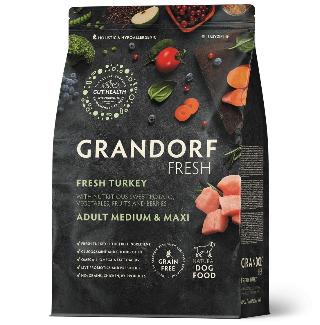 Grandorf Kalkon Vuxen Medium & Maxi Raser 10kg