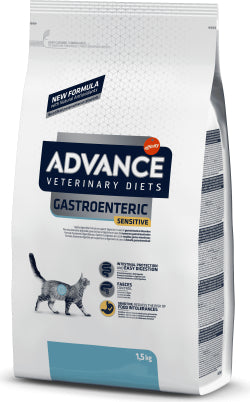 Advance Gastroenteric Sensitive Dry Cat Food - Turkey, 1.5kg