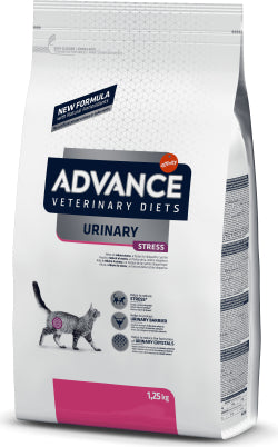 Advance Vet Cat Urinary Stress Sausā kaķu barība urīnceļu veselībai un stresa mazināšanai, 1.25kg