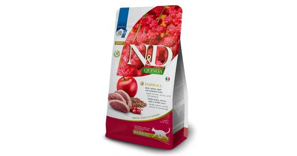Farmina N&D Cat Quinoa Duck Hairball Dry Cat Food, 0.3kg