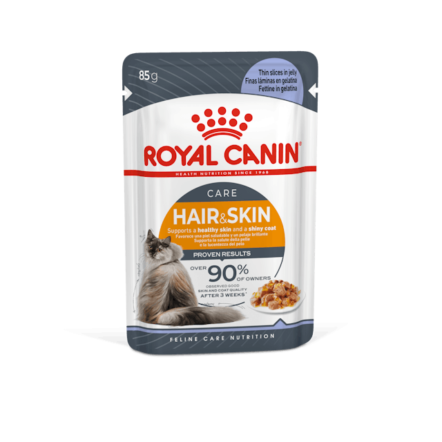 ROYAL CANIN® Hair & Skin Care Thin Slices In Jelly, Wet Cat Food, 85g