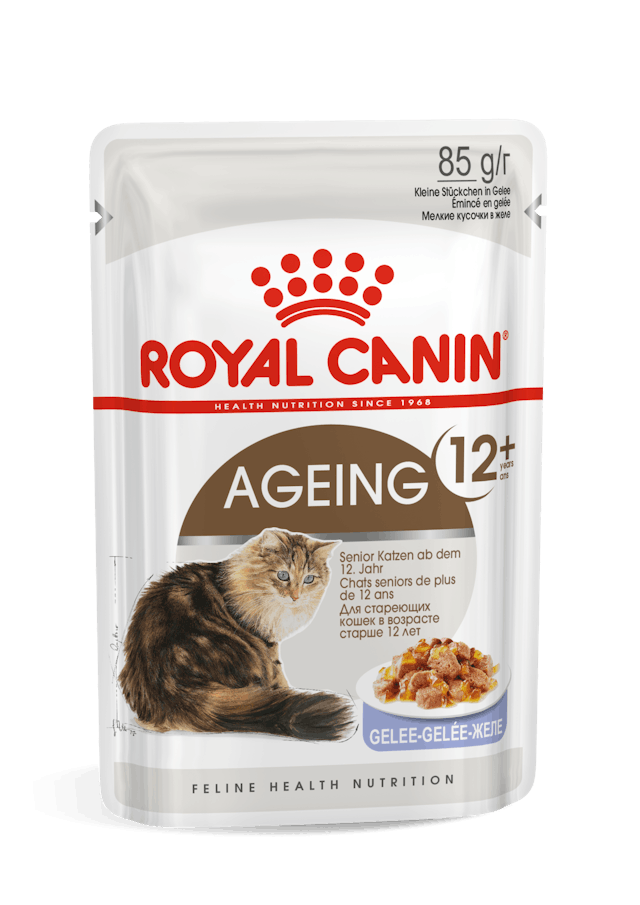 ROYAL CANIN® Ageing 12+ Thin Slices In Jelly, Mitrā barība kaķiem senioriem, 85g