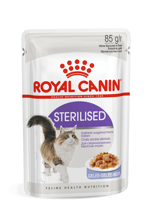 ROYAL CANIN® Sterilised Jelly, Mitrā barība sterilizētiem kaķiem, 85g