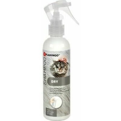 Flamingo Dry Shampoo for Cats, 200 ml with Aloe Vera