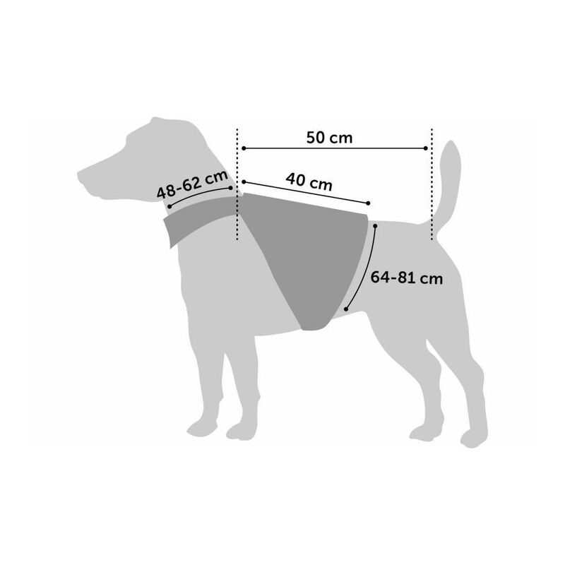 Flamingo Safety Vest L Size for Dogs Red Colour