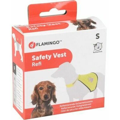Flamingo Safety Vest S Size for Dogs Red Colour
