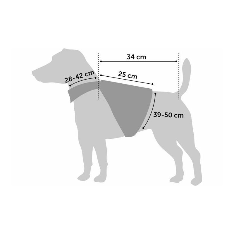 Flamingo Safety Vest S Size for Dogs Red Colour