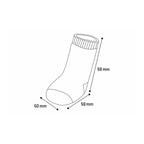 Flamingo Anti-Slip Socks for Dogs L 59*50mm BLACK/GREY, 4 pieces