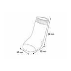 Flamingo Anti-Slip Socks for Dogs M 52x40mm BLACK/GREY