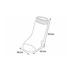 Flamingo Anti-Slip Socks for Dogs S 45x35mm BLACK/GREY, 4 pcs