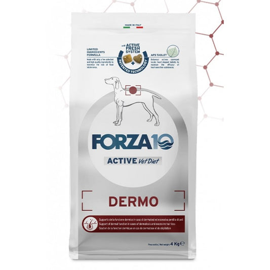 Forza10 Dermo Active Sausā barība suņiem ar zivi dermatozes gadījumā, 10kg