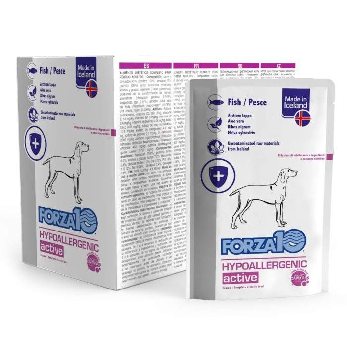 FORZA10 ACTIVE LINE Hypoallergenic Actiwet with Fish, Veterinary Canned Food for Dogs, 100 g