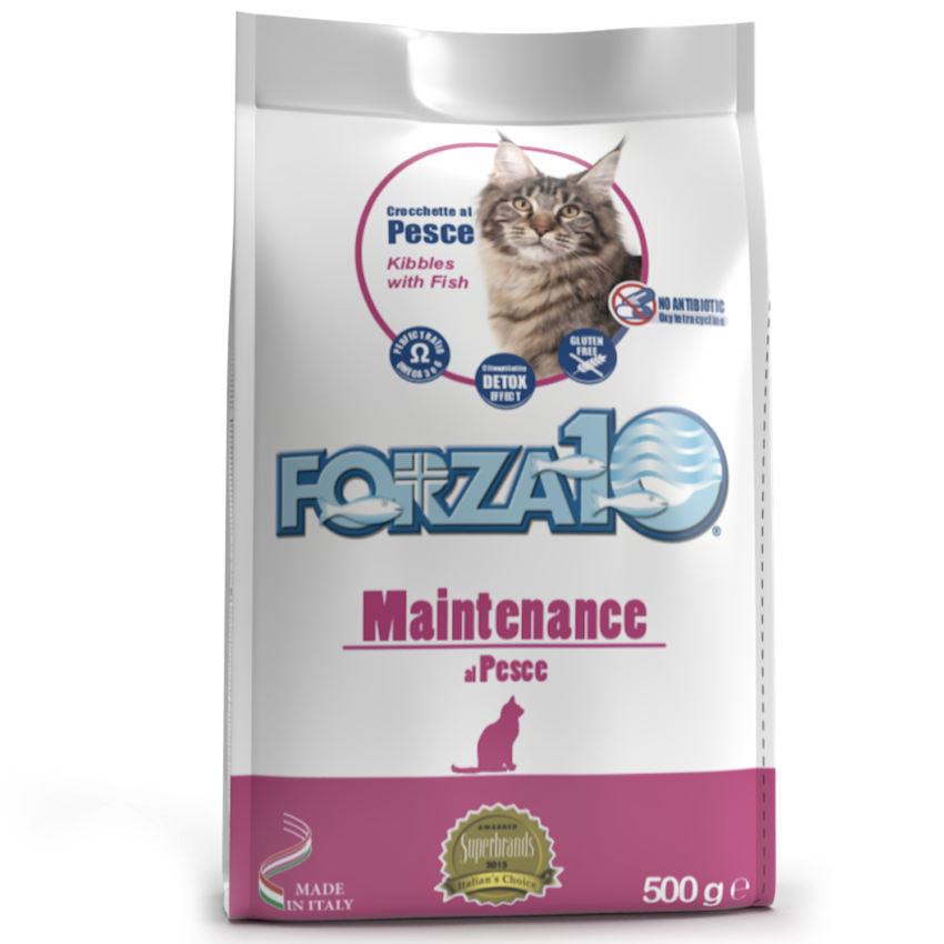 Forza10 Adult Cat Dry Food Maintenance with Fish, 10kg