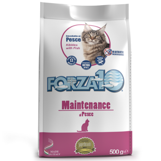 Forza10 Adult kaķiem Maintenance Sausā barība kaķiem ar zivi, 10kg