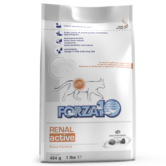 Forza10 Renal Active sausā barība kaķiem ar zivi nieru atbalstam, 1.5kg