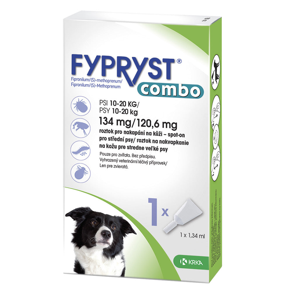 Fypryst Combo Spot-on pretparazitāri pilieni (pipetes) suņiem 10-20 kg 134 mg N1