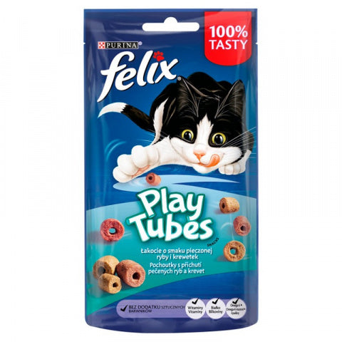 Purina Felix Play Tubes, Fish and Shrimp, 50 g