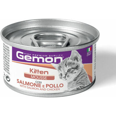 Gemon Cat mousse Kitten with salmon and chicken 85 g